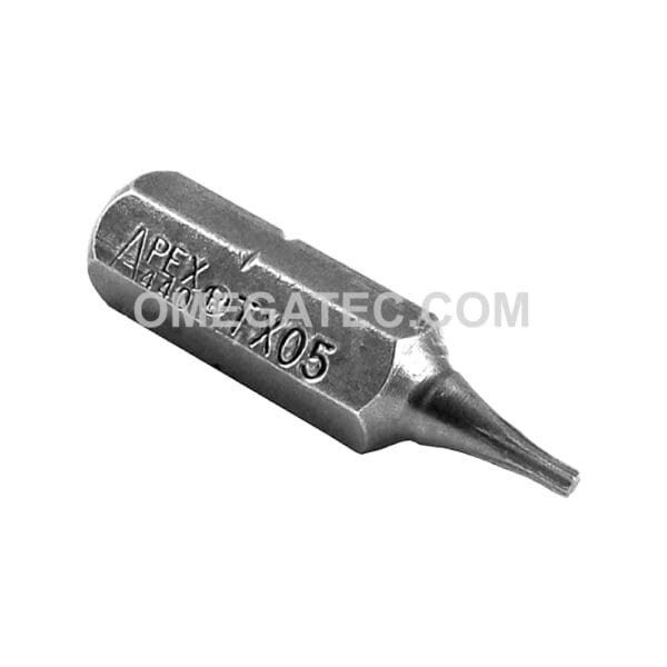 Apex T-05 Torx Insert Bit, 1/4” Hex Drive (440-TX-05X)
