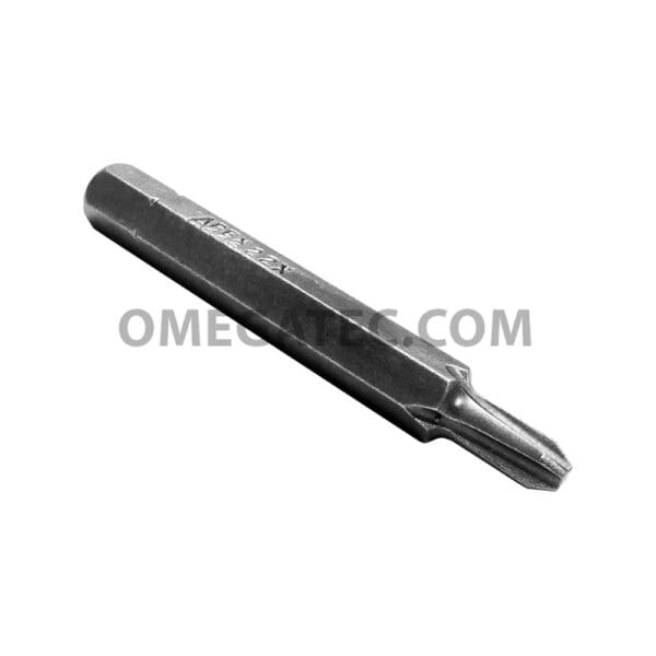 Apex #2 Phillips Insert Bit, 1/4” Hex Drive, Limited Clearance (446-22X)