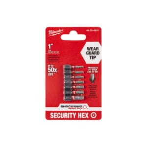 Milwaukee SHOCKWAVE Hex Security Insert Bit 7PC Set (48-32-4619)