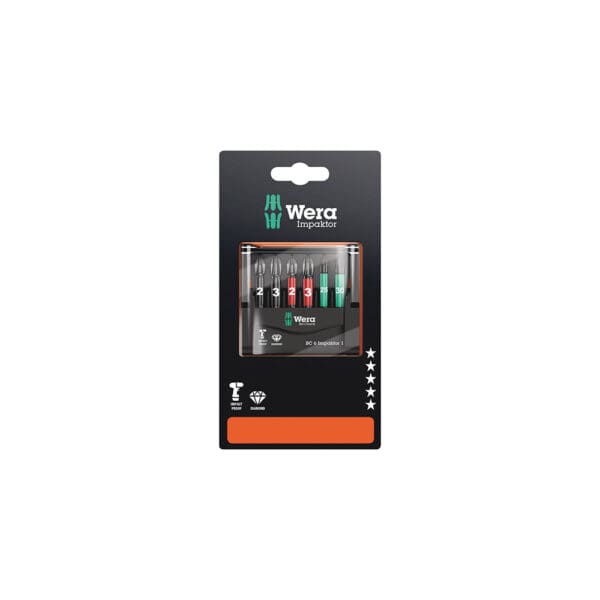 Wera 6PC Impaktor 1 SB Bit-Check (05073890001)