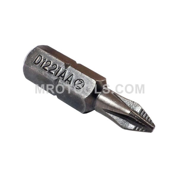 Zephyr #1 Phillips Insert Bit, ACR, 1/4” Hex Drive (D1221AAACR-B)