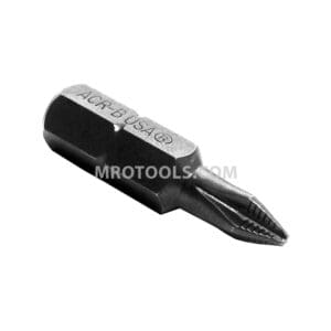 Zephyr #1 Phillips Insert Bit, ACR, 1/4” Hex Drive (D1221XXACR-B)