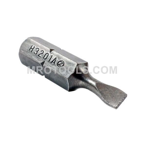 Zephyr 3F-4R Slotted Insert Bit, For Machine Screws, 1/4” Hex Drive (H3201A)