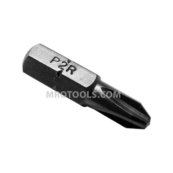 Zephyr #2 Phillips Hex Shank Insert Bit, For Self Tapping Screws, Reduced Nose Machined Point, 1/4” Hex Shank (P2R)